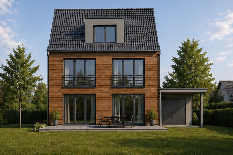 Einfamilienhaus Bad Homburg, Neubau Mariannenweg, Satteldach